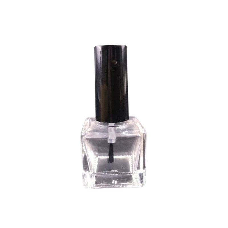 Transparent Glass Empty Nail Varnish Bottles Custom Color For Personal Care